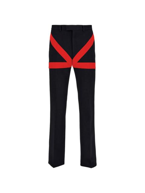 graphic-print tailored trousers