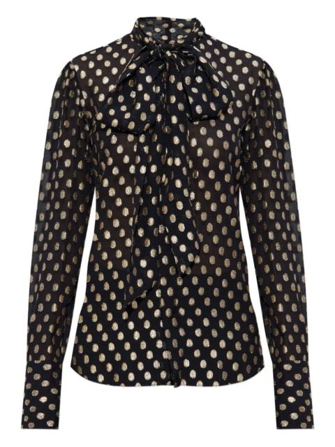 DSQUARED2 polka-dot tie shirt