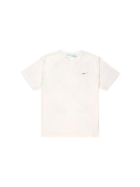 Off-White Painting Arrow Cotton Short Sleeve White OMAA038G20JER0060110