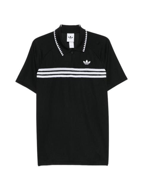 adidas Adidas Striped-detail Polo Shirt