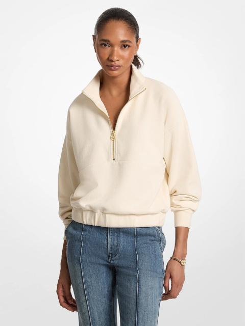 MICHAEL KORS Knit Quarter-Zip Sweater
