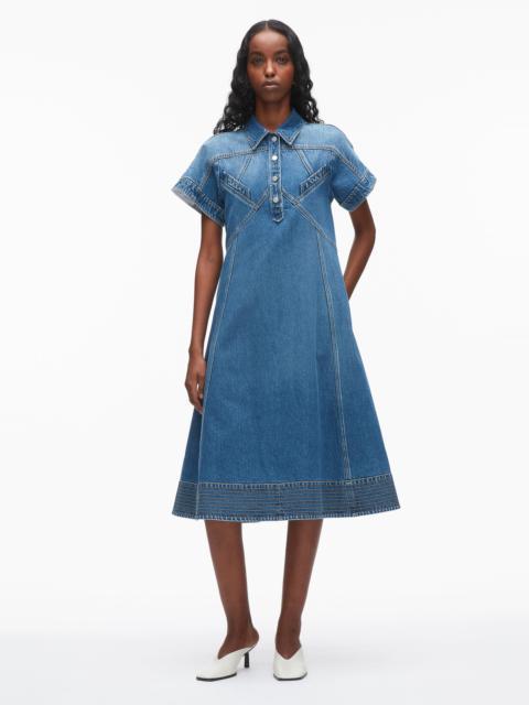 3.1 Phillip Lim Denim Trapeze Shirt Dress