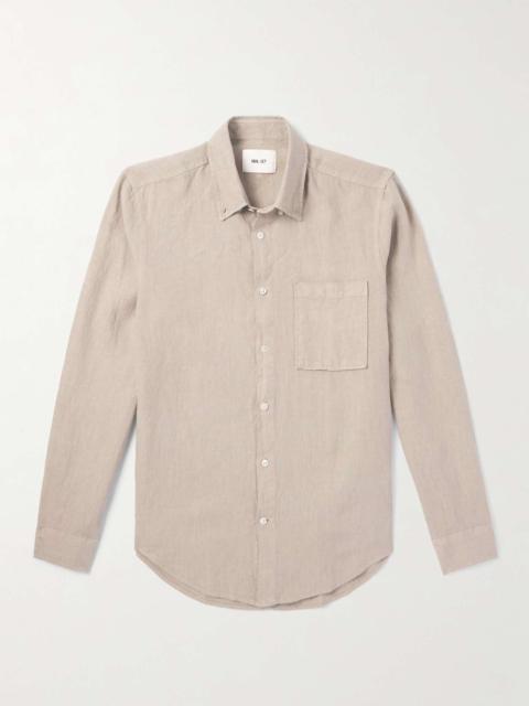 NN07 Arne Button-Down Collar Linen Shirt