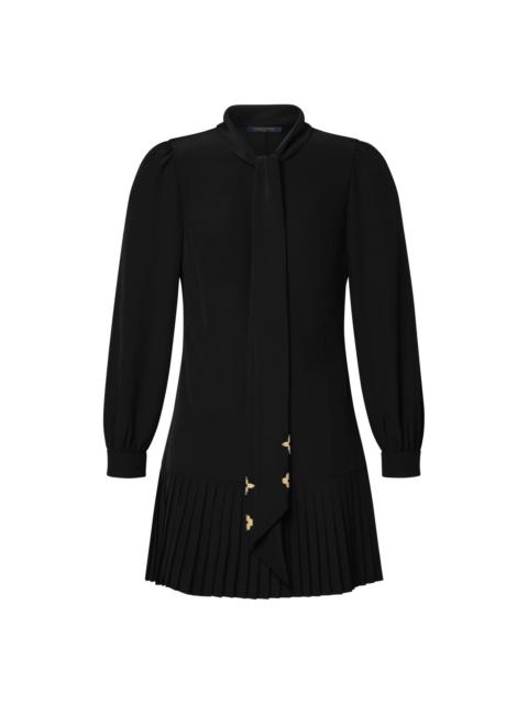 Louis Vuitton Pleat Hem Lavalière Dress
