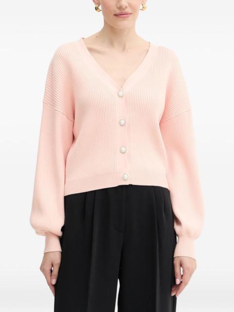GUESS USA pearl-button long-sleeves cardigan