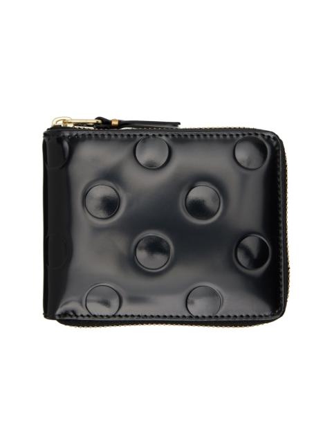 Comme Des Garçons Black Dots Embossed Leather Wallet