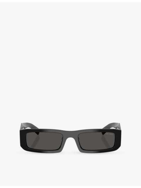 Prada PR D09SD Rectangle-Frame Acetate Sunglasses