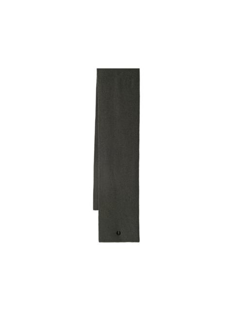 Fred Perry ribbed-knit logo-embroidered scarf