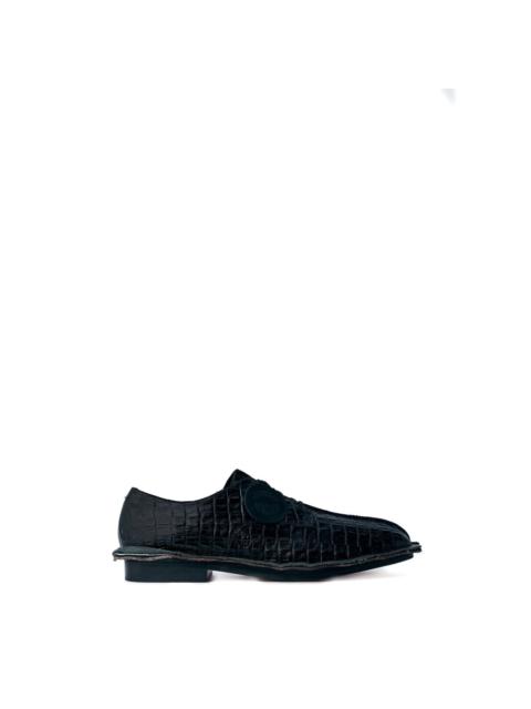 Martine Rose crocodile-embossed lace-up shoes
