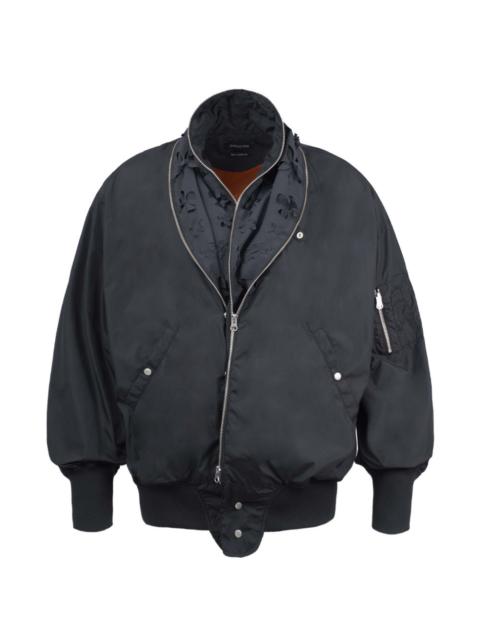 JUNTAE KIM laser-slashed bomber jacket