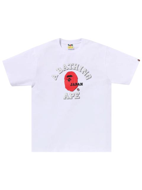 BAPE Japan College Tee 'White'