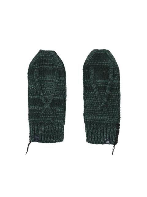 visvim KNIT MITTEN (N.D.) GREEN