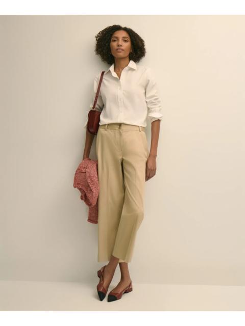 Brooks Brothers Cropped Wide-Leg Advantage Chino® Pants