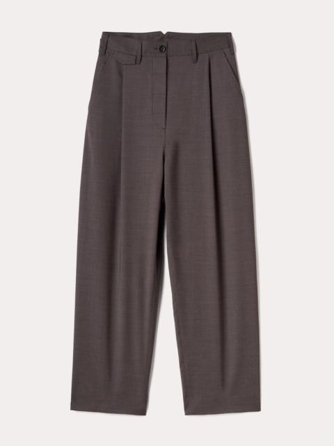 Totême Fluid wool button trousers mole