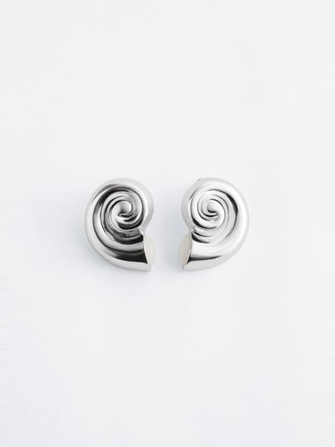 & Other Stories Silver-Plated Shell Earrings