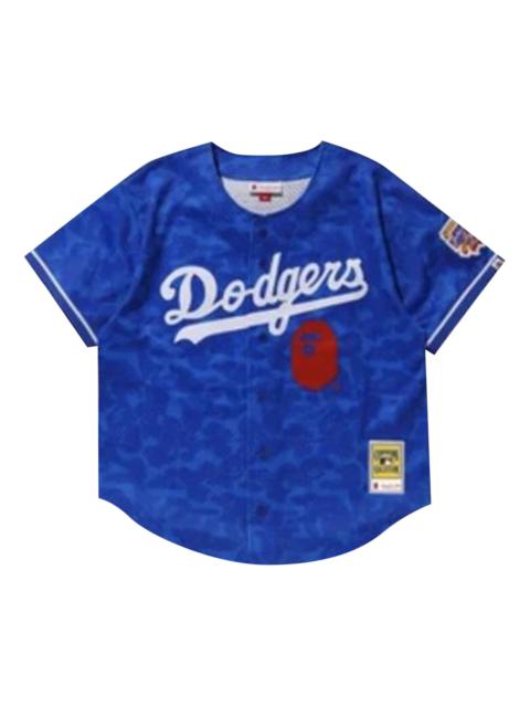 BAPE x Mitchell & Ness Dodgers Jersey 'Blue'