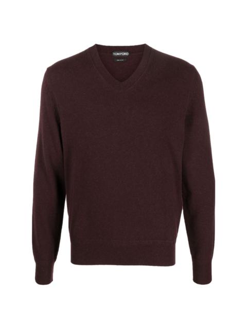 V-neck cashmere jumper