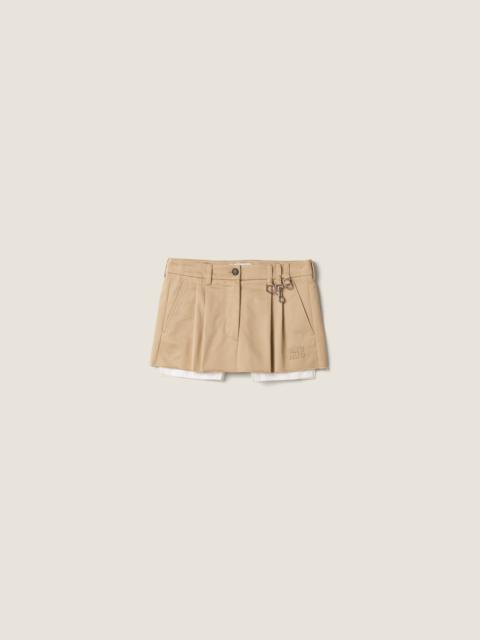 Miu Miu Chino miniskirt