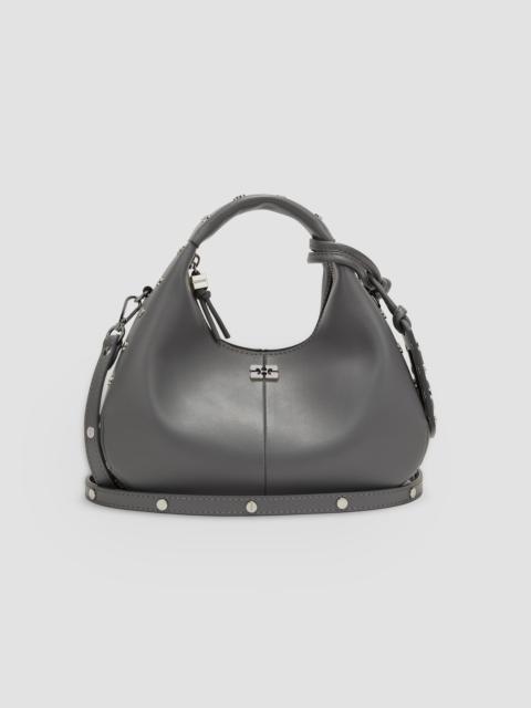 GANNI Women's Mini Studded Hobo Bag - Quiet Shade
