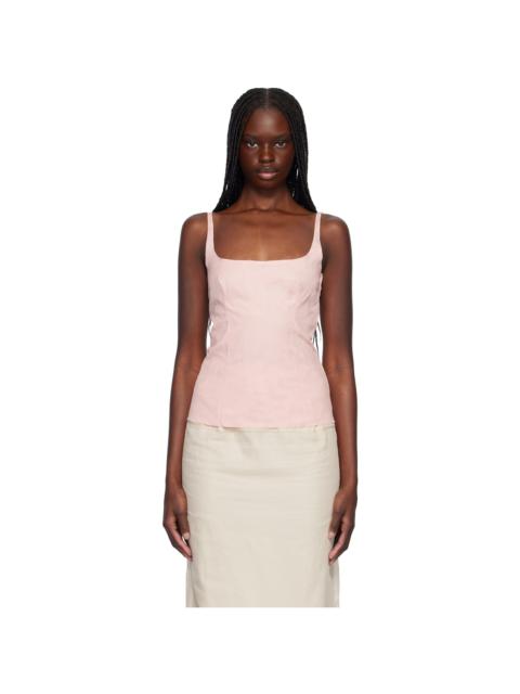 Marni Pink Waves & Drops Jacquard Top