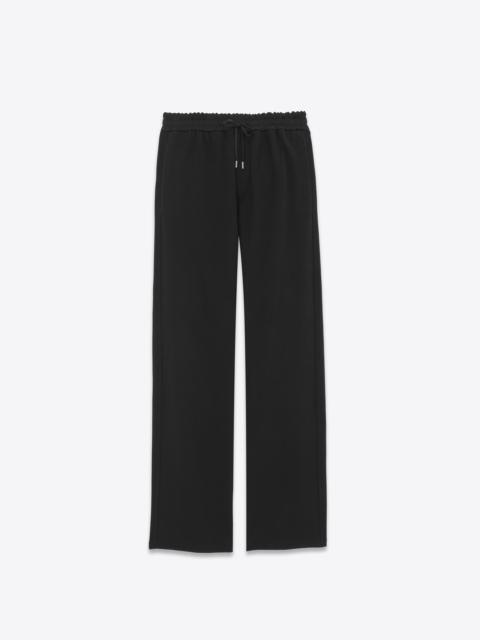 SAINT LAURENT wide-leg sweatpants in fleece