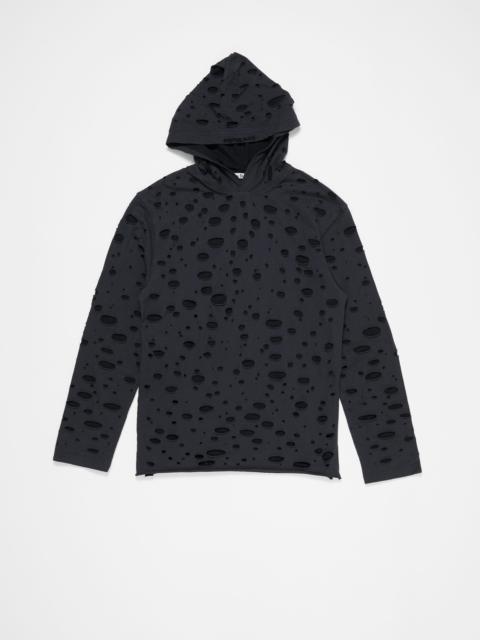 Acne Studios Layered knitted top - Faded black