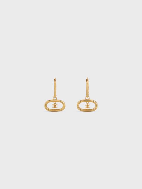 Triomphe Mobile Earrings in Brass with Gold Finish