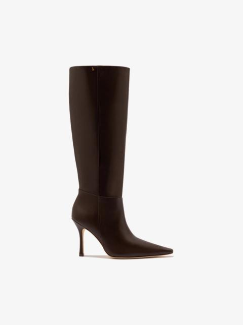 Larroudé Carine Boot In Brown Leather