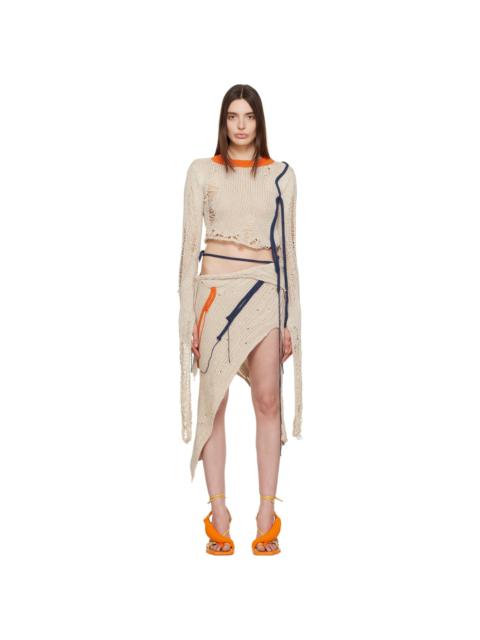 OTTOLINGER Beige Distressed Sweater