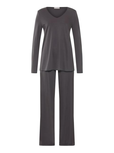 HANRO Cotton Silk V-Neck Cotton Pajama Set