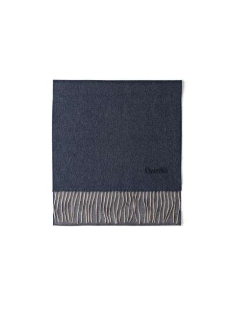 Church's Plain bi-color scarf
Cashmere Light blue/grey
