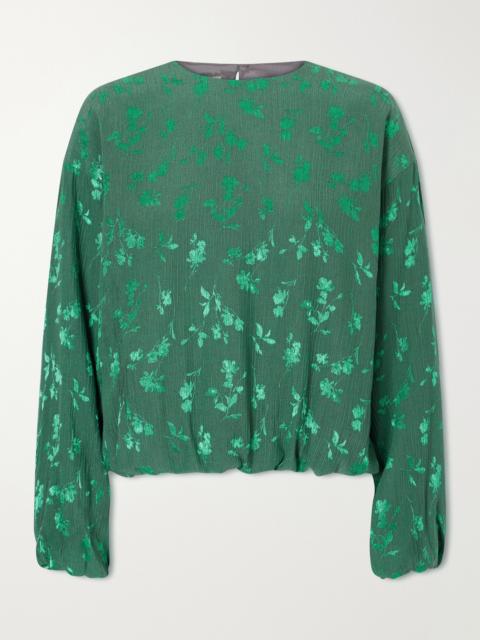 Dries Van Noten Floral-jacquard Cloqué Blouse