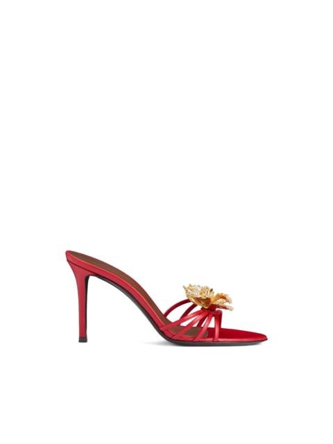 Giuseppe Zanotti Orchid Crystal open-toe crystal grain sandals