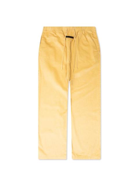 ESSENTIALS WOMEN'S RELAXED CORDUROY TROUSER - LIGHT TUSCAN