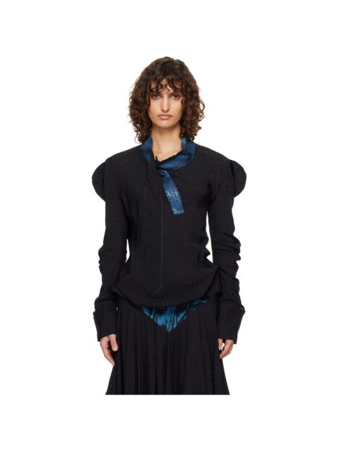 Kiko Kostadinov Black Evelyn Blouse