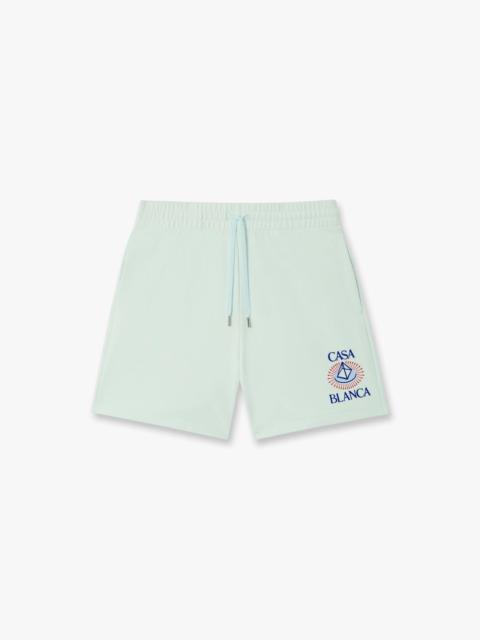 CASABLANCA Ice Blue Celestial Pyramid Printed Classic Shorts