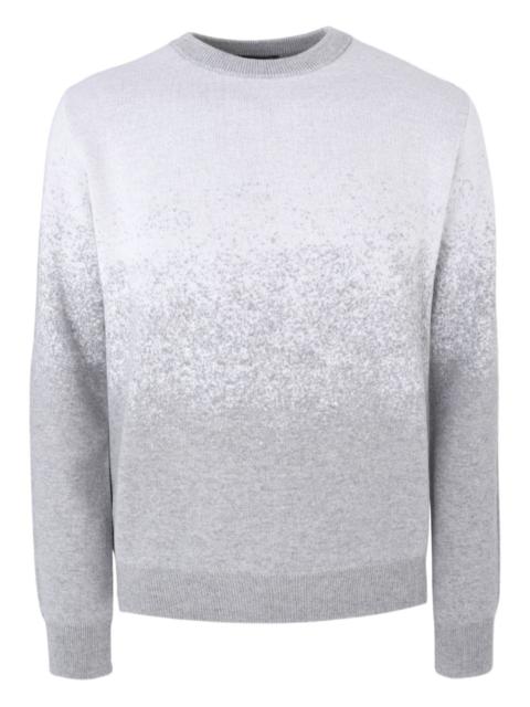 PESERICO ombre-effect crewneck sweater