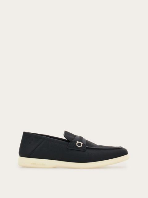 FERRAGAMO Deconstructed loafer with Gancini ornament