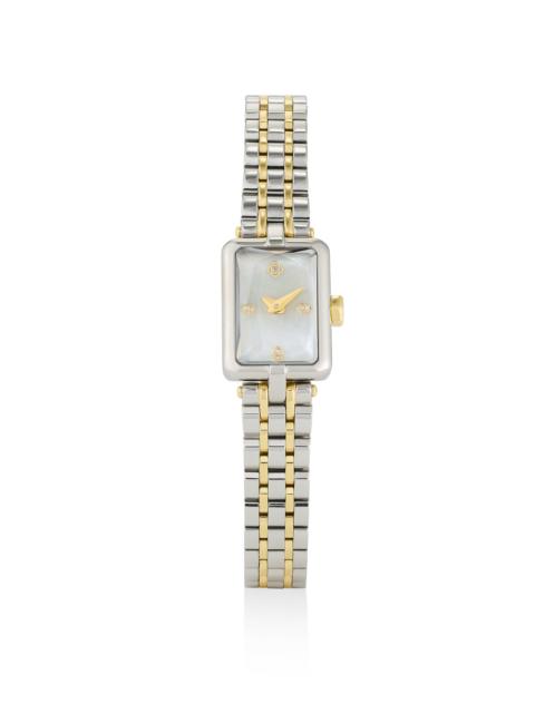 KENDRA SCOTT Adela Gold Tone Stainless Steel Watch in Ivory Mother-of-Pearl