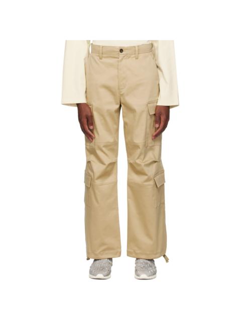 Beige Woody Cargo Pants