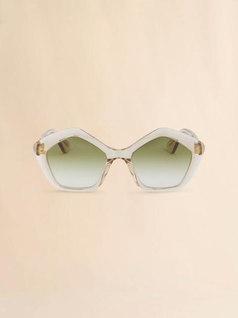 Marni IVORY TRANSLUCENT ELUVI SUNGLASSES