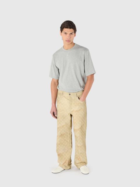 Marine Serre Faded moon denim straight jeans