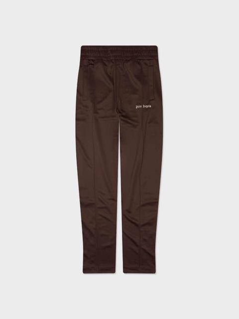 Palm Angels CLASSIC LOGO TRACK PANTS - BROWN/OFF WHITE