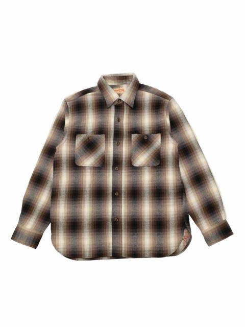 SUGAR CANE TWILL PLAID WORK SHIRT - SC29561
