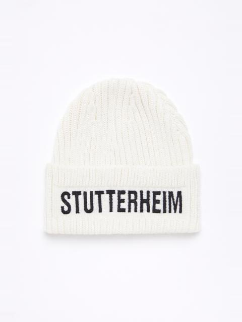 Stutterheim Big L Beanie Off White