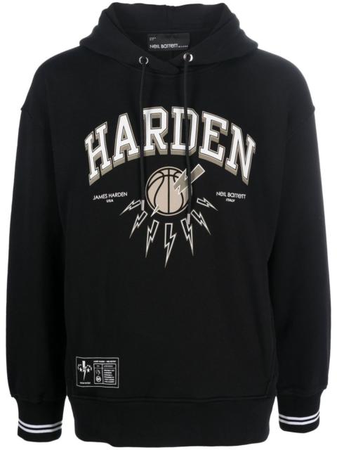 Neil Barrett x James Harden logo-print hoodie
