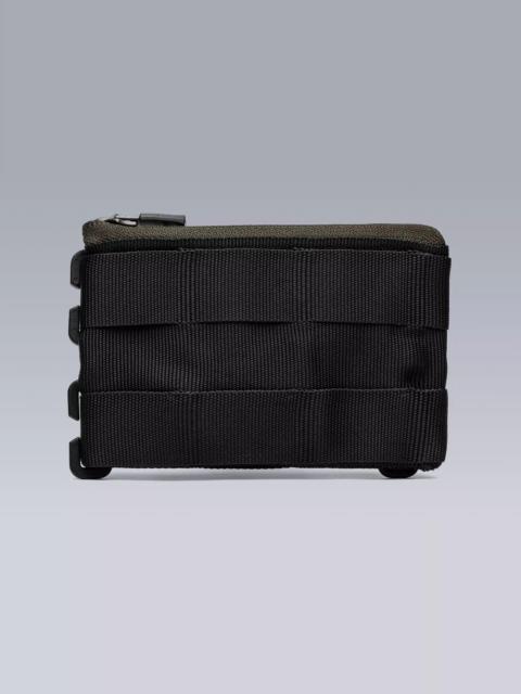 ACRONYM 3A-MP3TS-BLK Modular Tec Sys Peripheral Pocket Olive Reverse Coil Zip