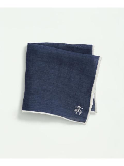 Brooks Brothers Linen Jacquard Pocket Square