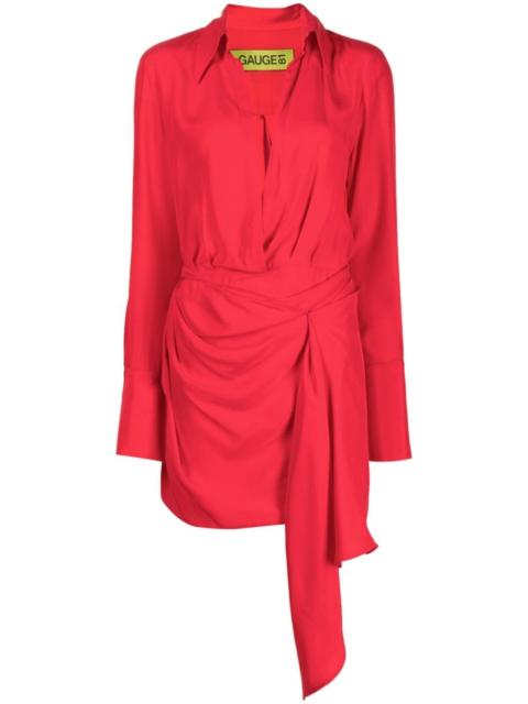 GAUGE81 Gravia silk mini dress