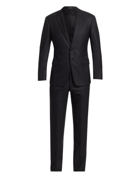 GIORGIO ARMANI Men's Wool Suit - Black